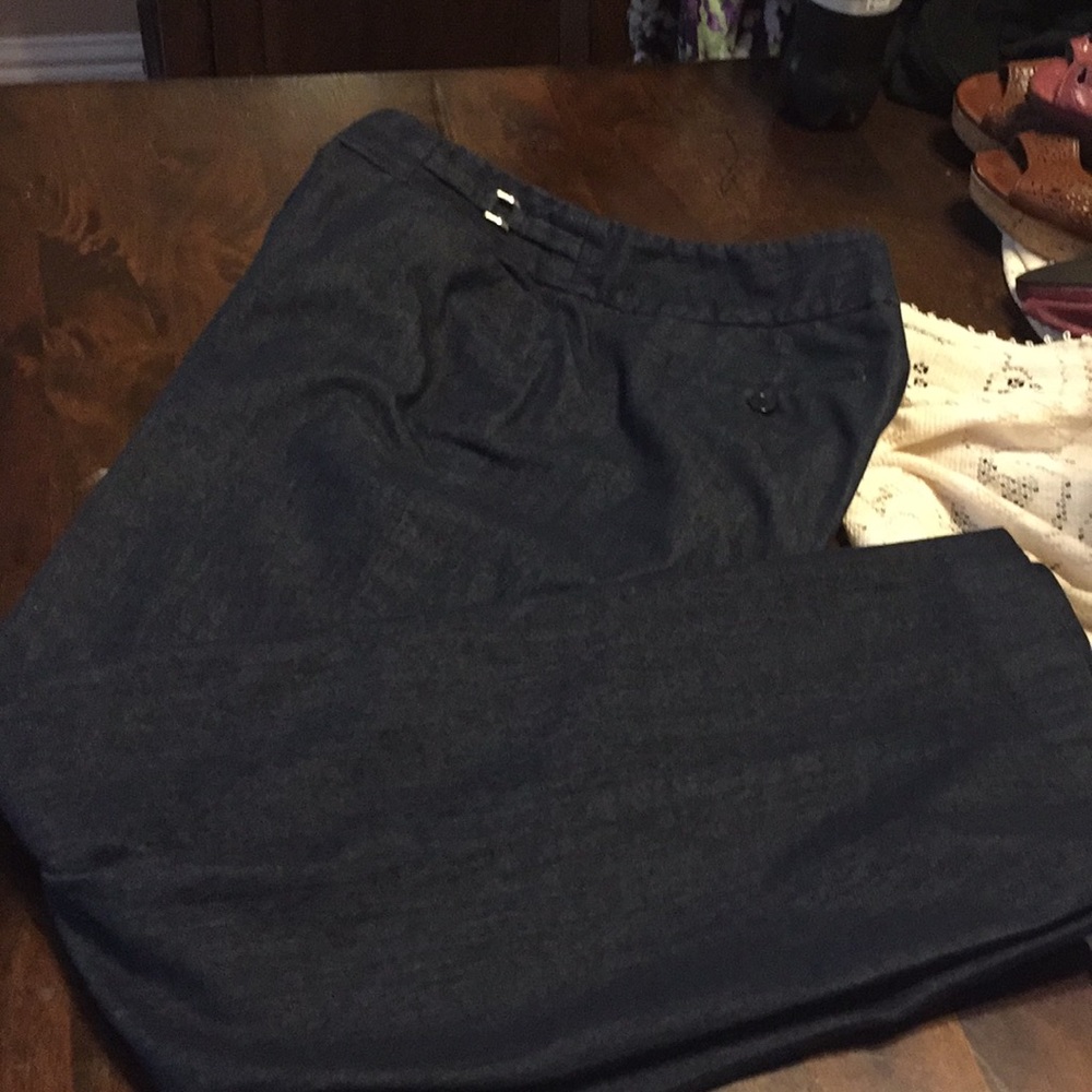 Denim slacks